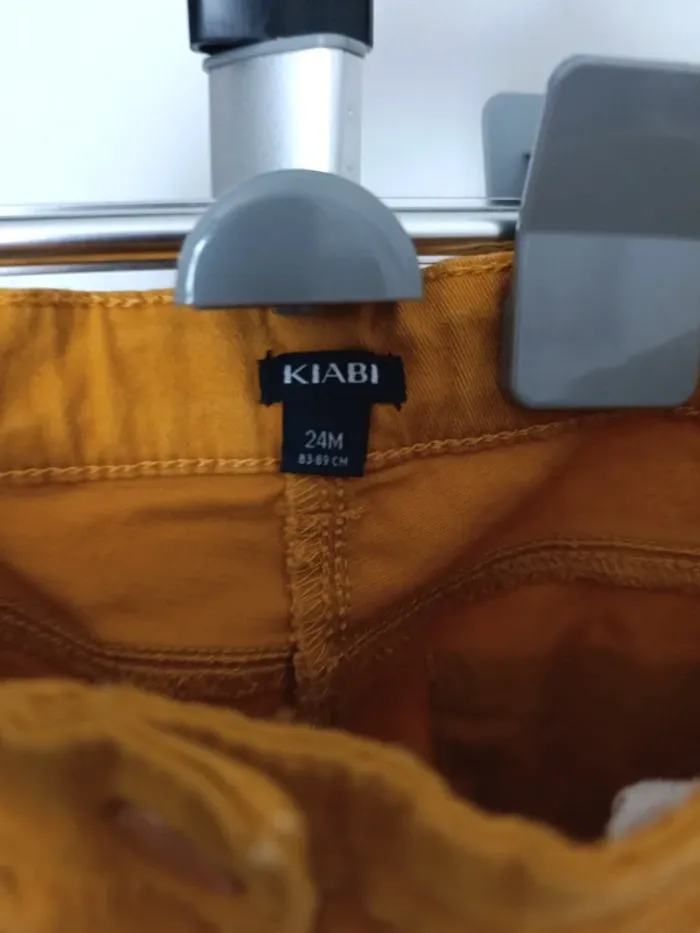 Jeans kiabi jaune moutarde - photo numéro 3
