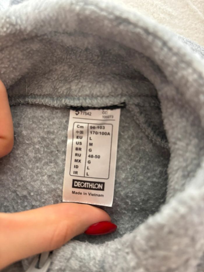 Veste polaire femme grise Decathlon taille L 🧥 - photo numéro 3