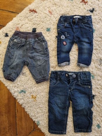 3 jeans bébé 3 mois