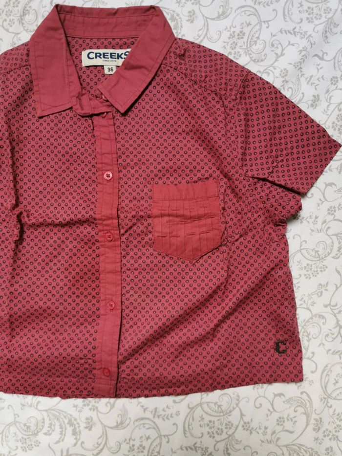 Chemise manche courte creeks taille 36 - photo numéro 2