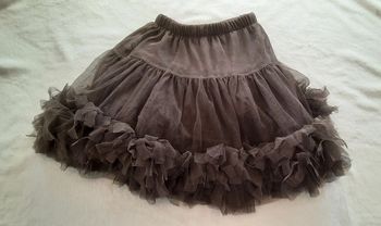 Jupe à froufrou marron Repetto