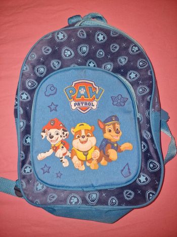 Sac d'école bleue pat patrouille