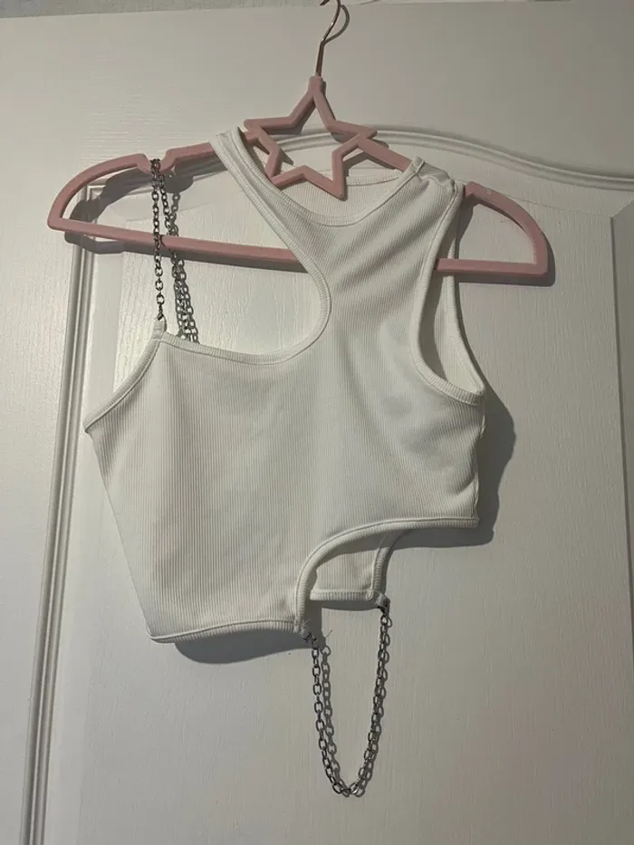 top blanc shein - photo numéro 2