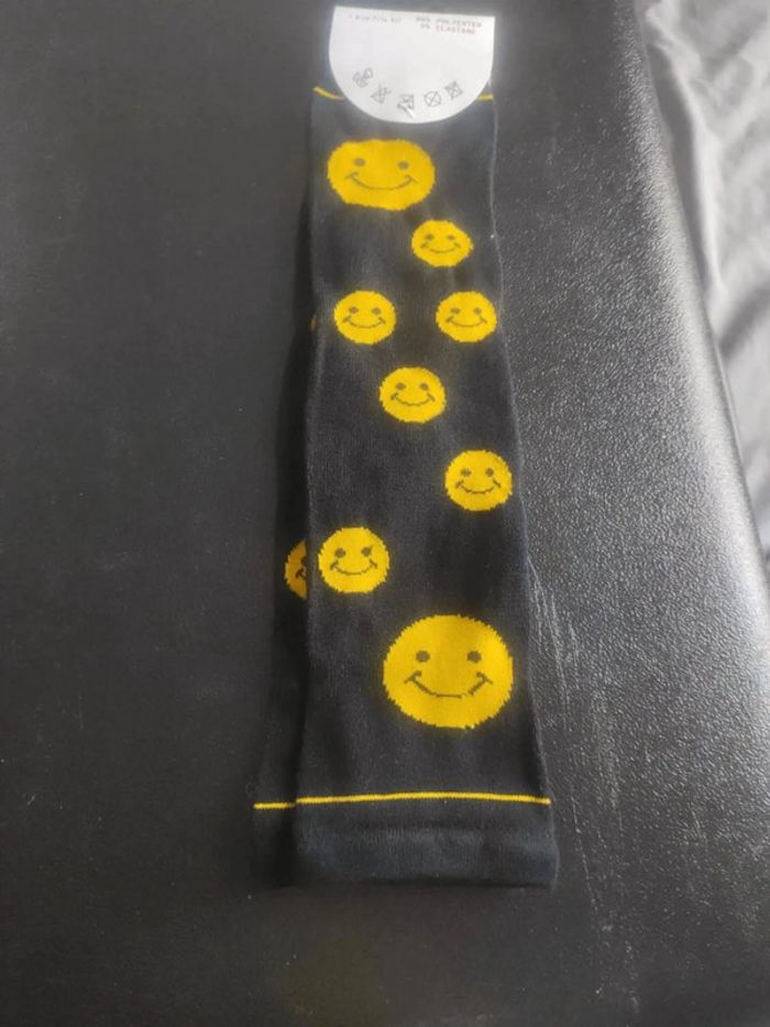 Guêtres motif smiley Neuves - photo numéro 2