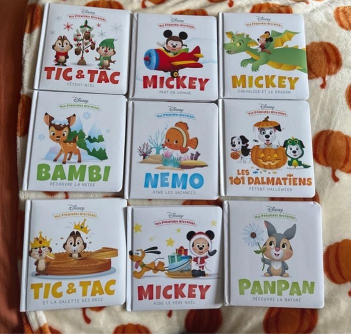 Lot 9 livres mes premières histoires Disney