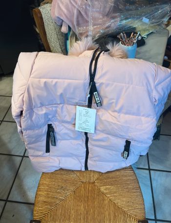 Blouson doudoune rose