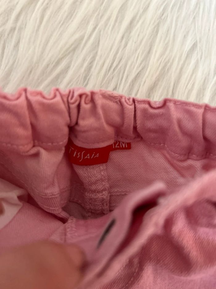 Très beau pantalon rose 🥰 tissaia taille 12 mois - photo numéro 2