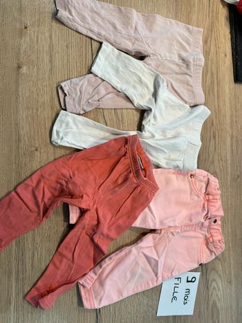 Lot pantalons fille
