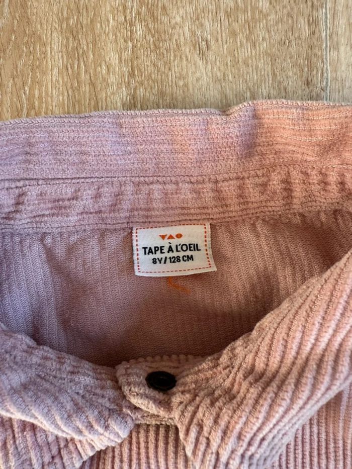 🎀 Veste rose poudré 8 ans tape à l’œil - photo numéro 3