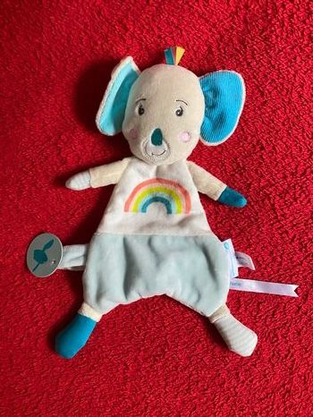 Bébé confort  doudou koala arc en ciel attache tétine neuf 