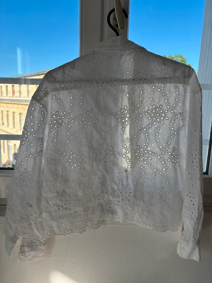 Chemise brodée blanche - photo numéro 3