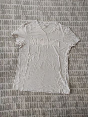Tee-shirt manches courtes blanc Calvin Klein taille S 36