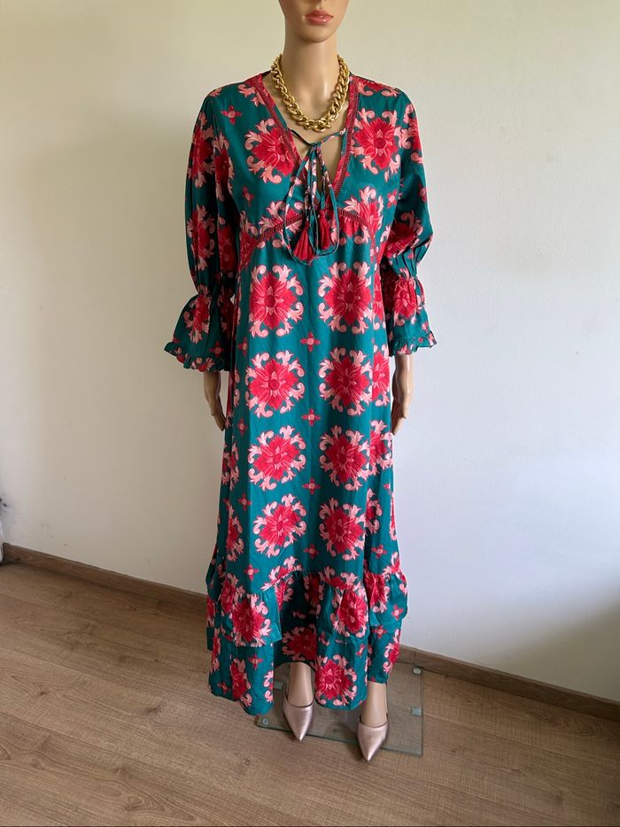 Robe longue imprimée neuve Moda Posa taille S - photo numéro 3