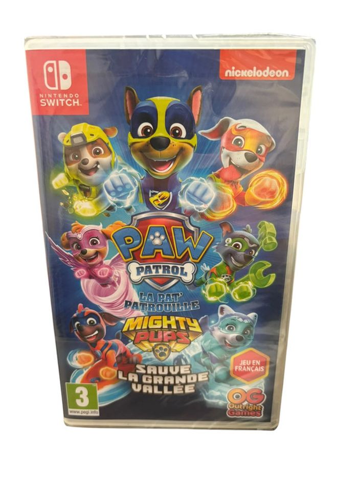 Jeu vidéo Paw Patrol Mighty Pups sauve la grande vallée sur console Nintendo Switch neuf
