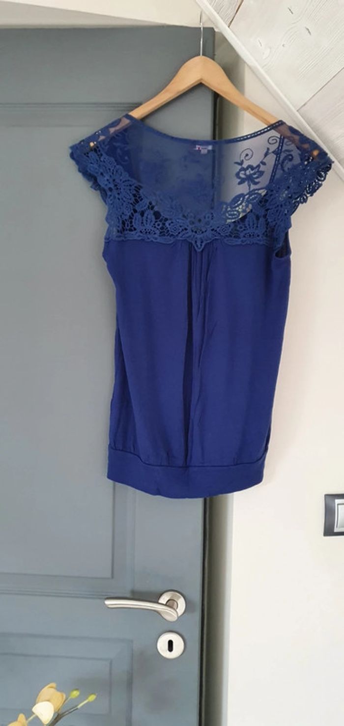 Top dentelle Grain de malice - taille S - photo numéro 3