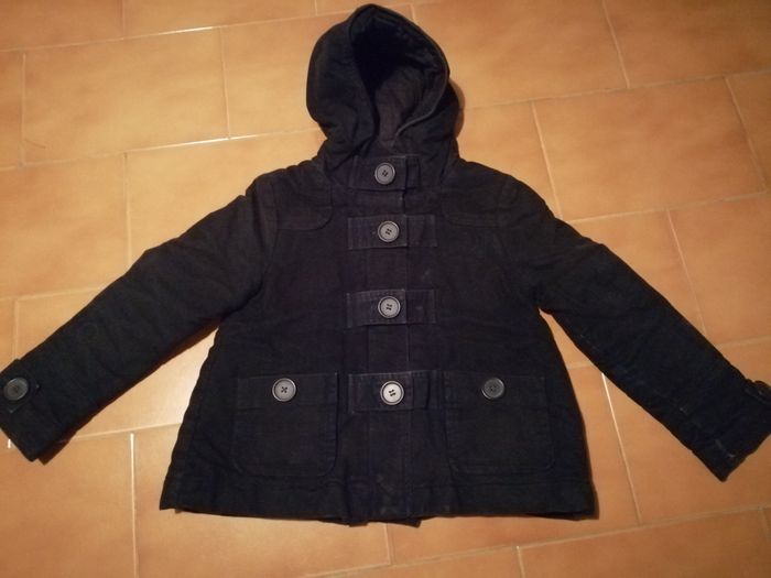 Parka velours marine épaisse matelassée avec capuche taille 8 ans Okaidi - photo numéro 2