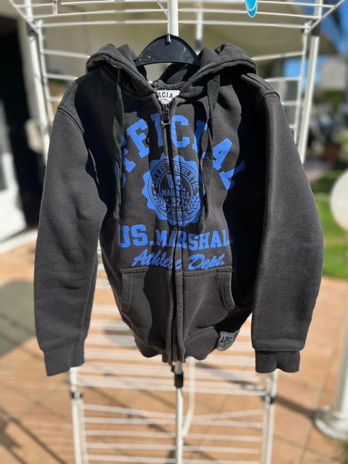Gilet zippé noir taille 8 ans Marshall