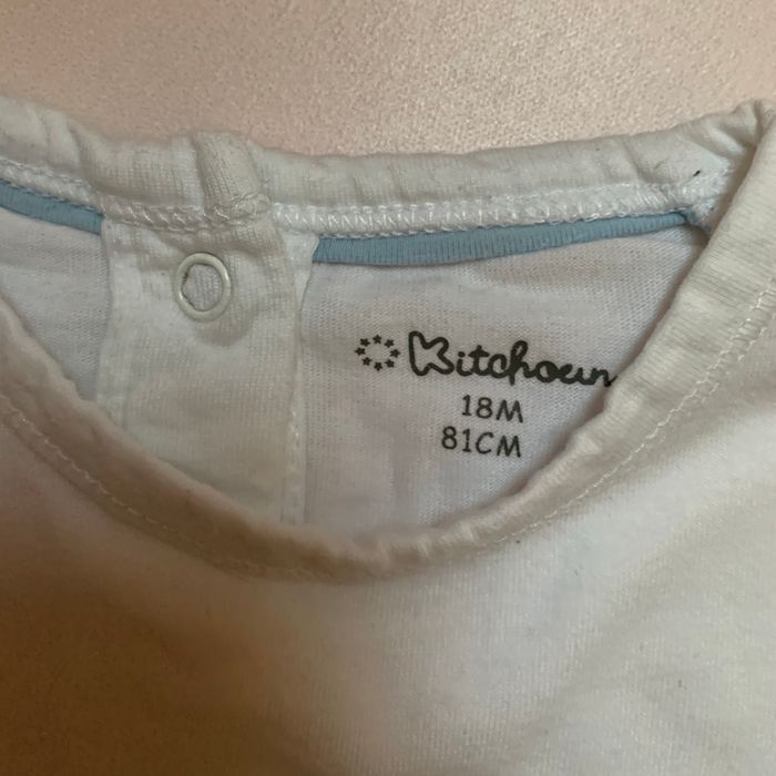 Teeshirt manches longues basique blanc 18mois - photo numéro 2