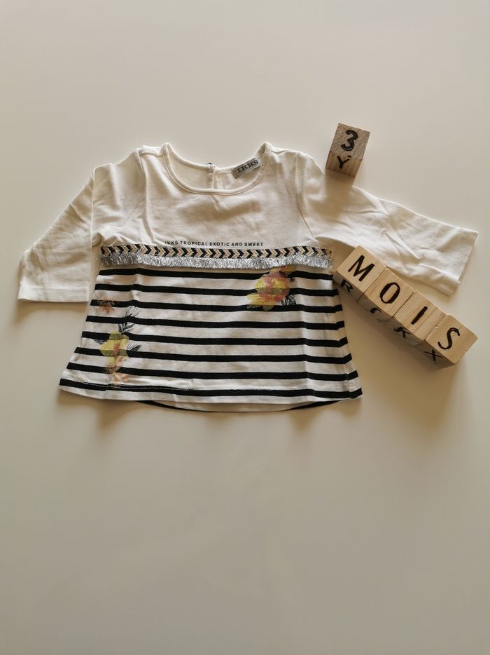 Tee shirt effet marinière