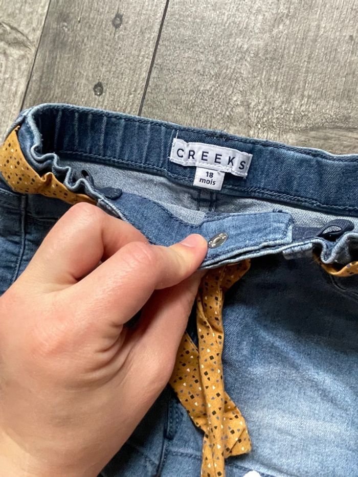 Short jean et dentelle creeks 18 mois - photo numéro 2