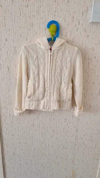 Veste polaire blanche taille 6 ans tissaia