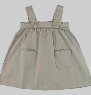 Robe salopette 6 mois en coton Petit Bateau