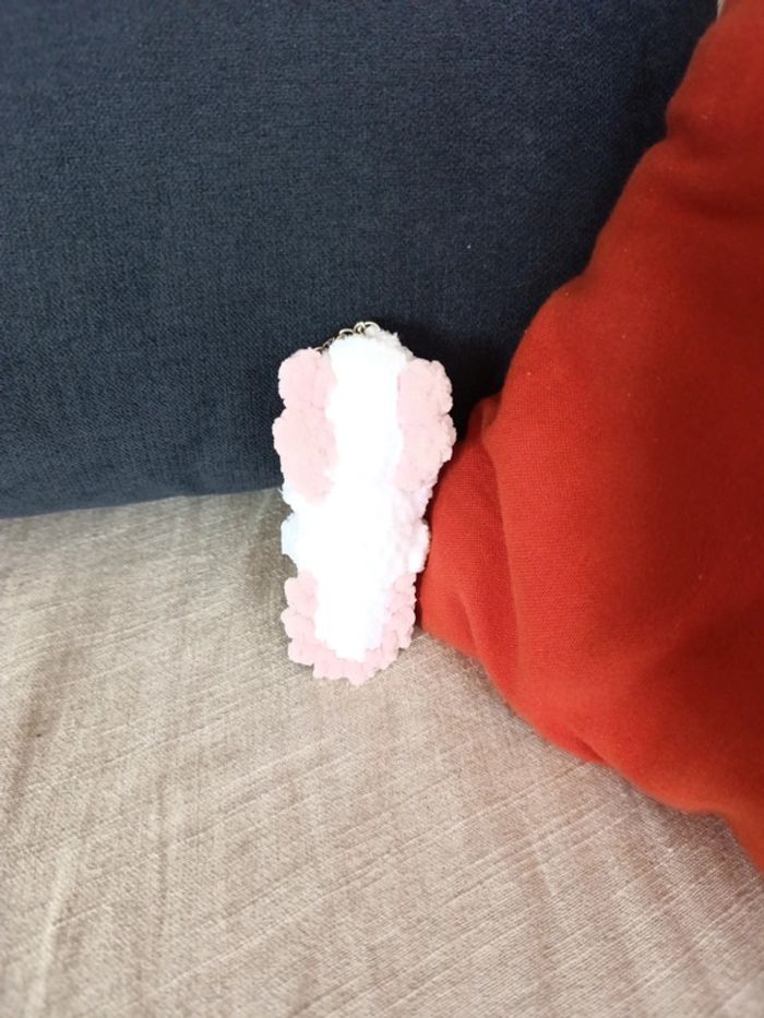 Porte clé Axolotl fait au crochet - photo numéro 3