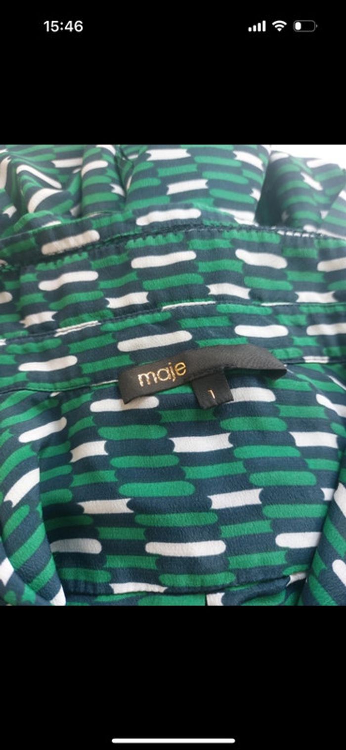 Chemisier Maje taille 1 ( S,36) - photo numéro 3