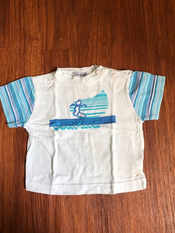 Tee shirt blanc et bleu