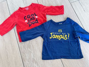 Lot 2 tee-shirts 3 mois