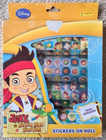 🃏 Lot de 1000 autocollants Disney Jake et les Prirates du Pays Imaginaire - Panini - neuf