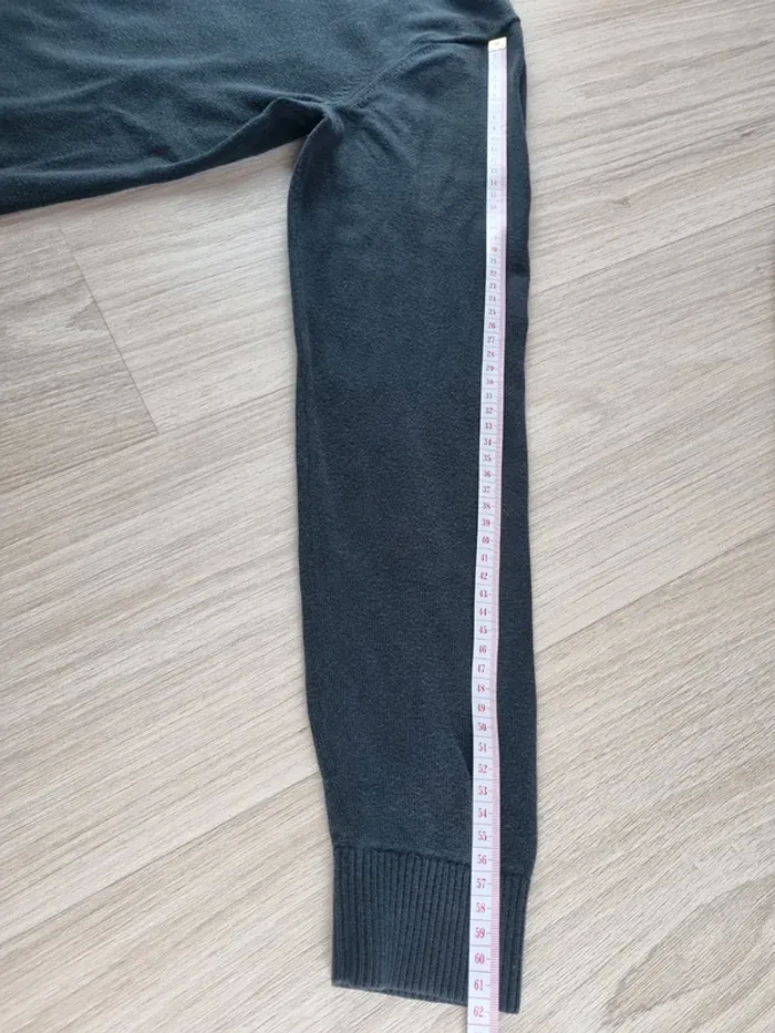 Pull a col V noir Tommy hilfiger Femme Taille S - photo numéro 4