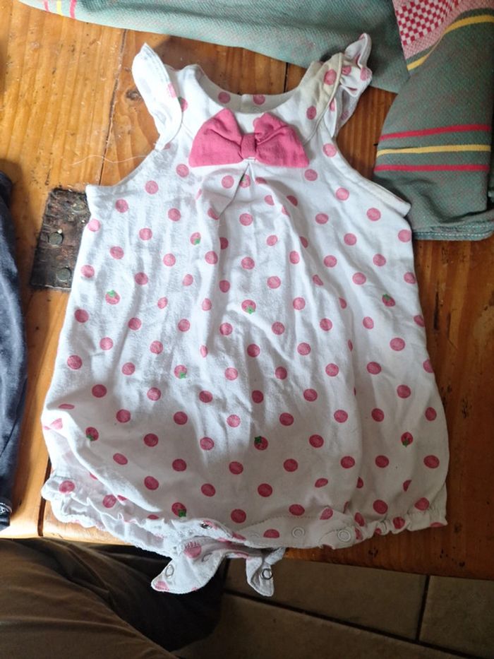 Lot de 2 combi short tissus - photo numéro 3