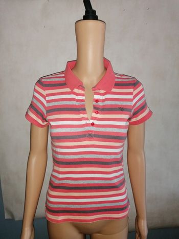 Polo abricot orangé, M