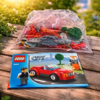 🚗 Set **LEGO City 8402 – Voiture rouge