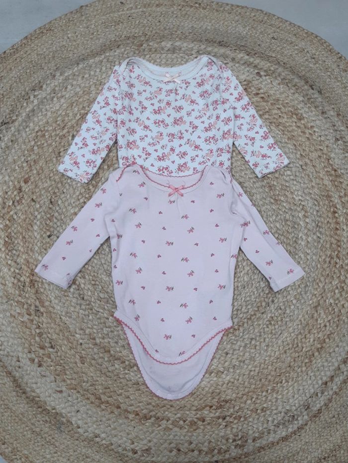 Lot de 2 bodies manches longues Sergent Major 6 mois