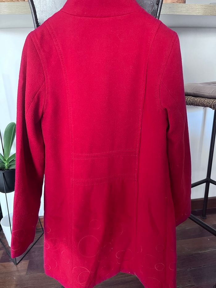 Manteau rouge T 36 - photo numéro 3