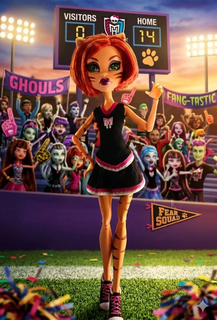 Toralei stripe fearleading pom-pom girl - photo numéro 2