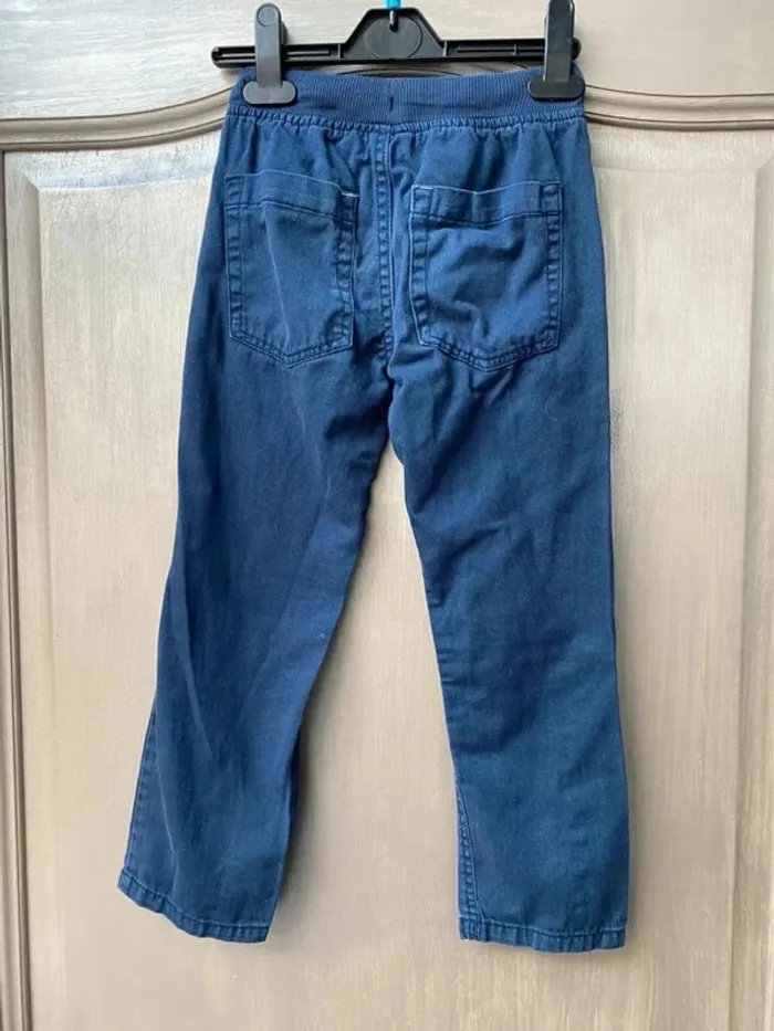 Pantalon élastique bleu garçon 6 ans Kim & Lou - photo numéro 5