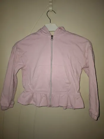 Veste sweat mauve clair 10 ans Kiabi