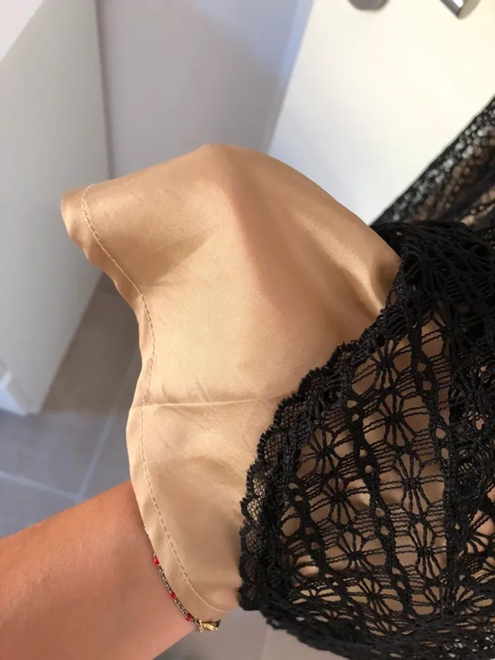 Robe Sinéquanone noire en dentelle taille S - photo numéro 8