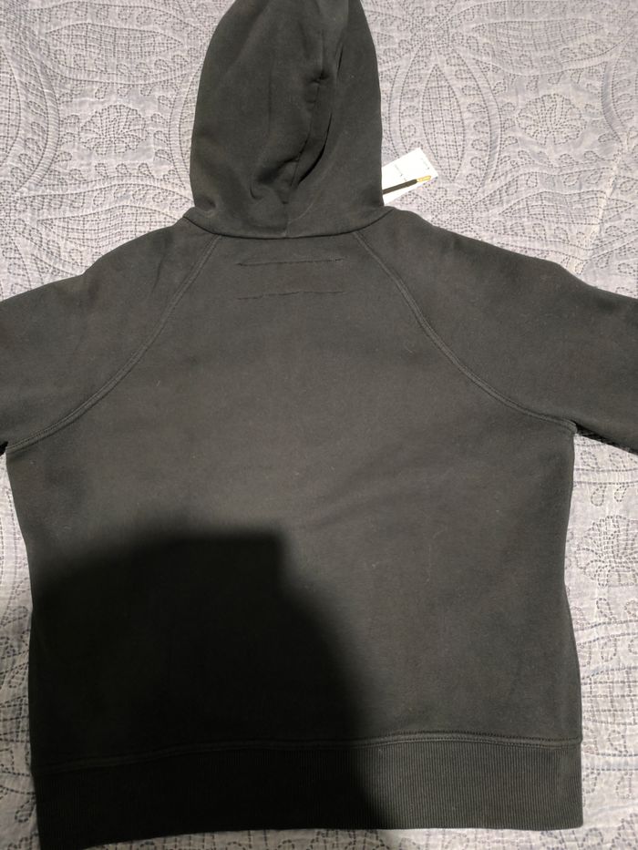 Pull a capuche avec zip Burberry authentique noir blanc marron beige - photo numéro 9