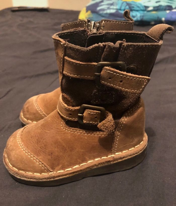 Bottines Zippées Cuir