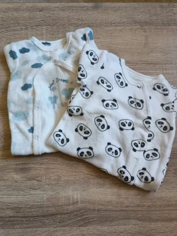Lot de 2 pyjamas - 1 mois - Lahalle