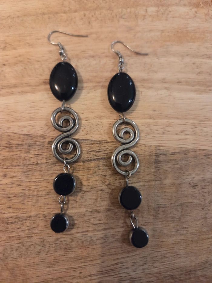 Lot 6 paires boucles d’oreilles fantaisie (argentées + dorées) - photo numéro 5