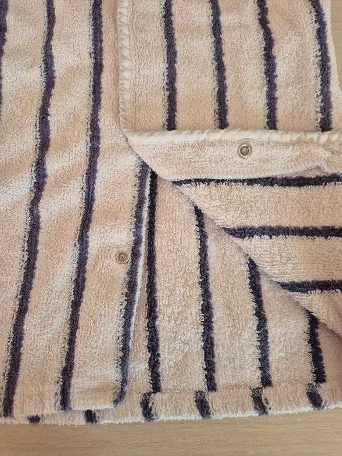 Peignoir rayé blanc et bleu 18 mois obaibi - photo numéro 4