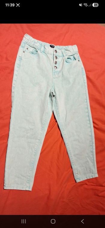 Jean vert pastel