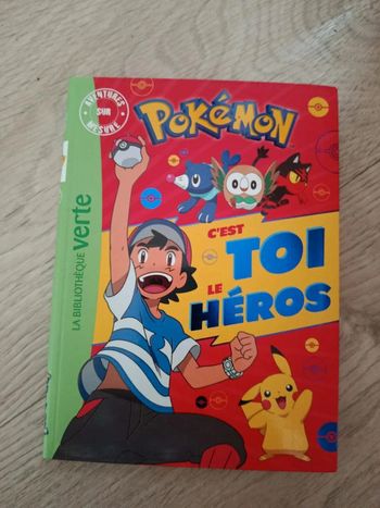 Livre pokémon c est toi le héros bibliothèque verte