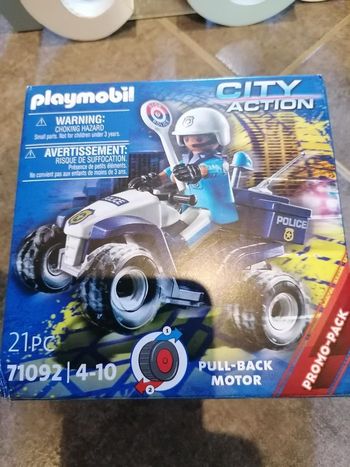 Playmobil quad police neuf non ouvert