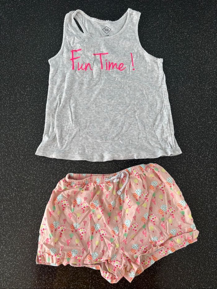 Tex - pyjama débardeur et short fille 7-8ans